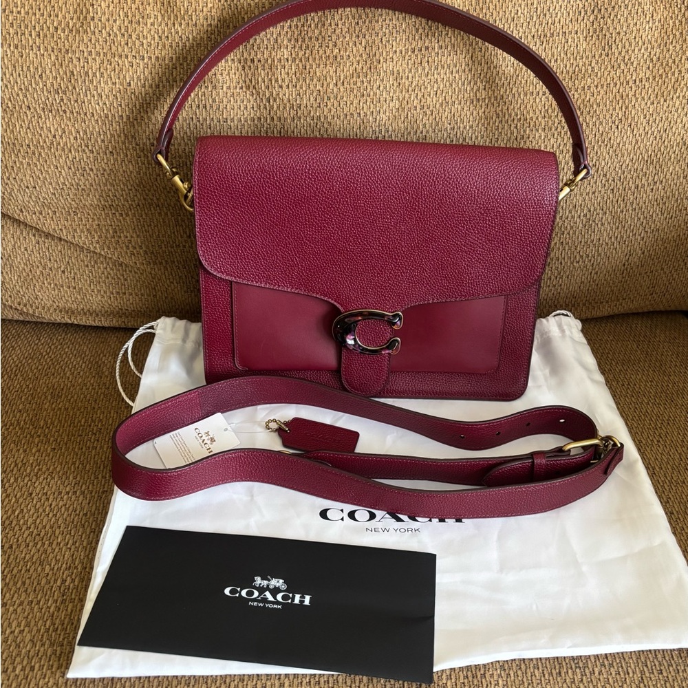 Coach Tabby Deep Red Crossbody or shoulder Bag
